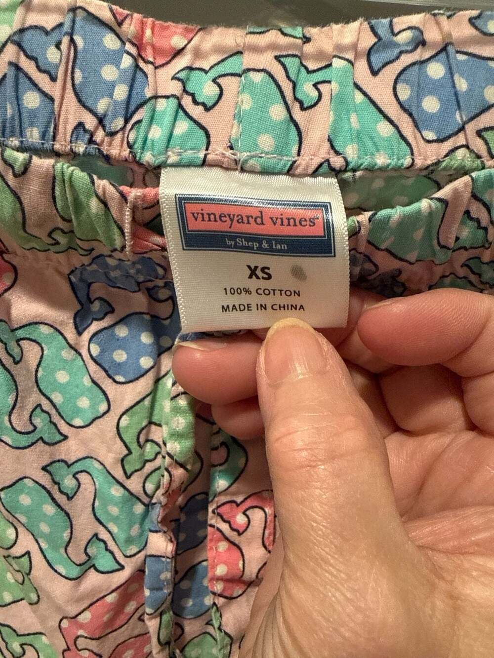 Vineyard Vines Women's Polka Dot Whale Print Pajama Lounge Pants XS - Picture 3 of 4